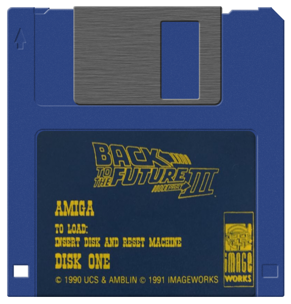 Back To The Future Part 3 back cover for Amiga